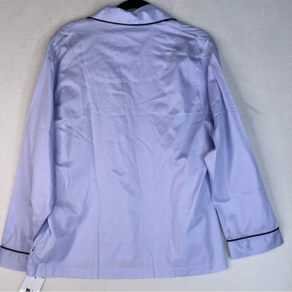 The Cat's Pajamas Pima Pajama Top Medium Periwinkle NWT